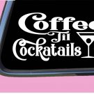 Coffee Til Cocktails TP045 vinyl 6" Decal Sticker coffee cup wine Coffee Til Cocktails TP045 vinyl 6" Decal Sticker coffee cup wine