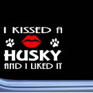 Siberian Husky kissed L859 8" dog window decal sticker