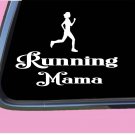 Running Mama TP003 vinyl 6" Decal Sticker running mom runner