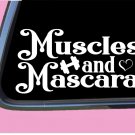 Muscles and Mascara TP005 vinyl 6" Decal Sticker running mom runner Muscles and Mascara TP005 vinyl 6" Decal Sticker running mom runner