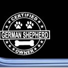 Certified German Shepherd L255 Dog Sticker 6" decal