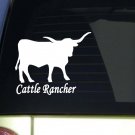 Longhorn Cattle Rancher *I928* 6 inch Sticker cow decal