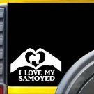 Samoyed Heart Hands K568 8 Inch sticker dog decal Samoyed Heart Hands K568 8 Inch sticker dog decal