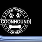 Certified Coonhound L268 Dog Sticker 6" decal