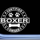 Certified Boxer L262 Dog Sticker 6" decal