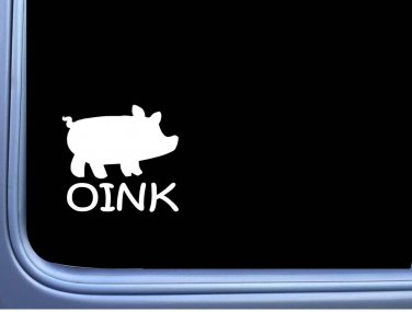 Oink Pig J756 6 inch Sticker decal hog piglet
