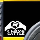 Cattle Hands Heart Sticker k003 8 inch angus hereford decal