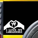 Labradoodle Heart Hands K595 8" vinyl sticker dog decal Labradoodle Heart Hands K595 8" vinyl sticker dog decal