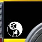 Yin Yang Poodle L435 6" dog Sticker decal