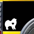 Samoyed Little Heart K564 6 Inch sticker dog decal