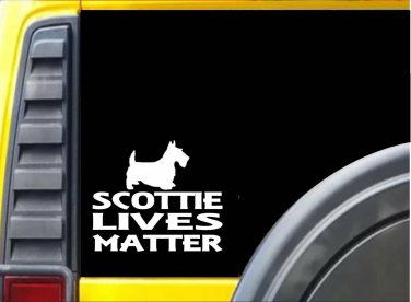 Scottish Terrier Lives Matter Sticker k110 6 inch scotty scottie dog decal