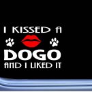 Dogo Argentino Kissed L904 8" dog window decal sticker Dogo Argentino Kissed L904 8" dog window decal sticker