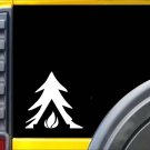Tree Tent Fire Camping Sticker J973 8 inch camper decal