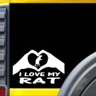 Rat Hands Heart Sticker k038 8 inch cage food decal Rat Hands Heart Sticker k038 8 inch cage food decal