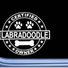 Certified Labradoodle L310 Dog Sticker 6" decal