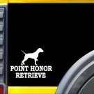 Point Honor Retrieve Pointer Heart Sticker L042 8 inch dog decal