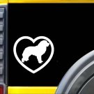 Great Pyrenees Heart Sticker k663 6 inch dog decal