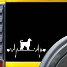 Afghan Hound Lifeline K972 8" sticker dog heartbeat decal vinyl