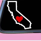 California State with Red Heart TP 360 vinyl 6" Decal Sticker California State with Red Heart TP 360 vinyl 6" Decal Sticker