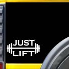 Just Lift K781 8 inch Sticker lifting gym decal