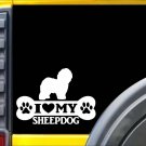 Old English Sheepdog Bone K999 8" Dog Decal Sticker decal