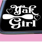 Yak Girl TP042 vinyl 6" Decal Sticker kayak oar