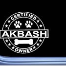 Certified Akbash L347 Dog Sticker 6" decal