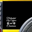 Motivated by Caffeine and Canines K790 8 Inch dog decal Motivated by Caffeine and Canines K790 8 Inch dog decal