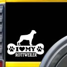 Rottweiler Bone Sticker L012 8 inch dog decal