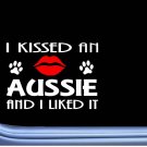 Aussie Kissed L886 8" australian shepherd window decal sticker Aussie Kissed L886 8" australian shepherd window decal sticker