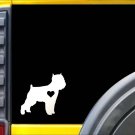 Affenpinscher Little Heart K994 6" vinyl sticker dog decal