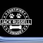 Certified Jack Russell L339 Dog Sticker 6" decal