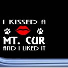 Mt. Cur Kissed L919 8" dog window decal sticker
