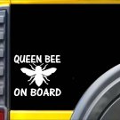 Queen Bee On Board Sticker k232 6 inch Beekeeping decal