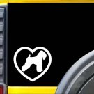 Wheaten Terrier Big Heart Sticker L192 6 inch dog decal