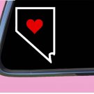 Nevada State with Red Heart TP 359 vinyl 6" Decal Sticker Nevada State with Red Heart TP 359 vinyl 6" Decal Sticker