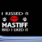 Mastiff Kissed L888 8" window decal sticker