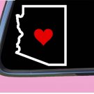 Arizona State with Red Heart TP 358 vinyl 6" Decal Sticker Arizona State with Red Heart TP 358 vinyl 6" Decal Sticker
