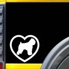 Bouvier des flandres Heart K758 Dog Decal Sticker 6" decal