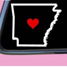 Arkansas State with Red Heart TP 344 vinyl 6" Decal Sticker Arkansas State with Red Heart TP 344 vinyl 6" Decal Sticker