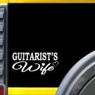 Guitarist Wife K401 8 inch Sticker guitar decal