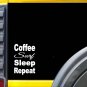 Coffee Surf Sleep K909 8 inch surf board Sticker decal