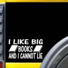 I like big Books k499 6 inch reading librarian decal sticker