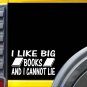 I like big Books k499 6 inch reading librarian decal sticker