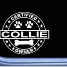 Certified Collie L279 Dog Sticker 6" decal