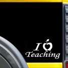 I heart Teaching Apple K637 8 inch Sticker teaching decal