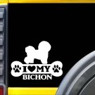 Bichon Frise Bone L099 8 inch Sticker dog decal