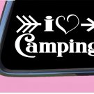 I love Camping Arrows TP027 vinyl 8" Decal Sticker camper boots trail sleeping I love Camping Arrows TP027 vinyl 8" Decal Sticker camper boots trail sleeping