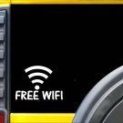 Free Wifi Sticker k233 6 inch business sign decal