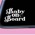 Baby on Board TP035 vinyl 6" Decal Sticker pregnant baby on board mom motherhood